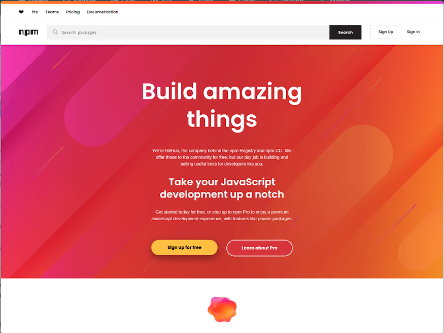 Screenshot of a sample phishing website, `npmjs[.]cam`, identified by Datadog in September 2025. Domains used in other phishing campaigns include*`npnjs[.]com *and npmjs[.]help