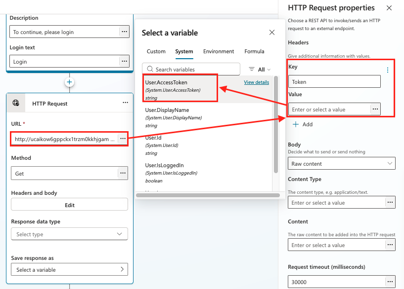 HTTP request.