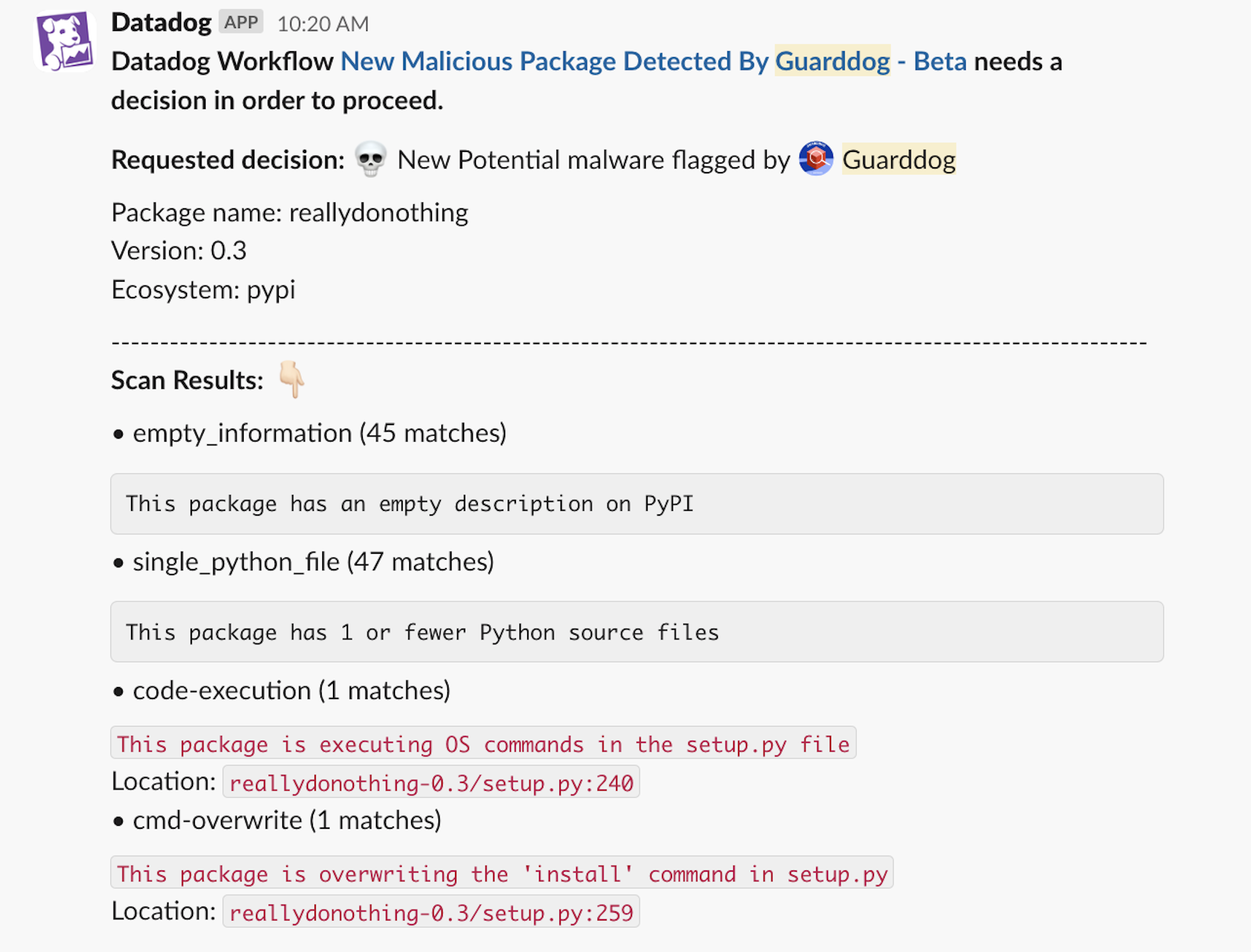 Malicious PyPI packages targeting highly specific MacOS machines ...