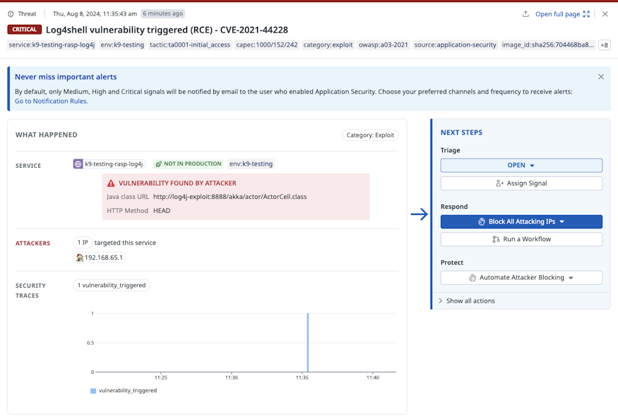 log4shell detection in ASM